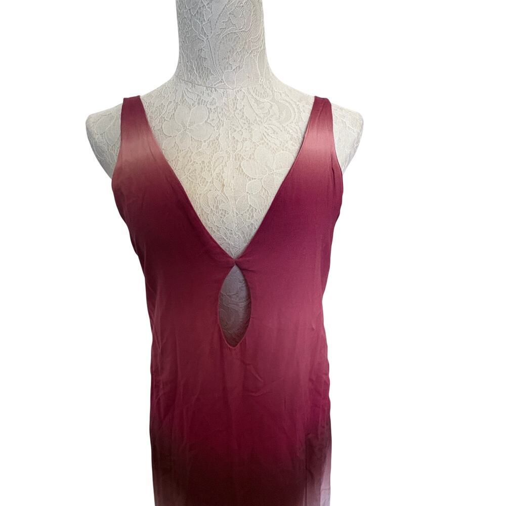 Malai A29291 Tiedye Ilusión Slit Front Dress Sz Small NWT Resort Vacation Beachy - Picture 4 of 8